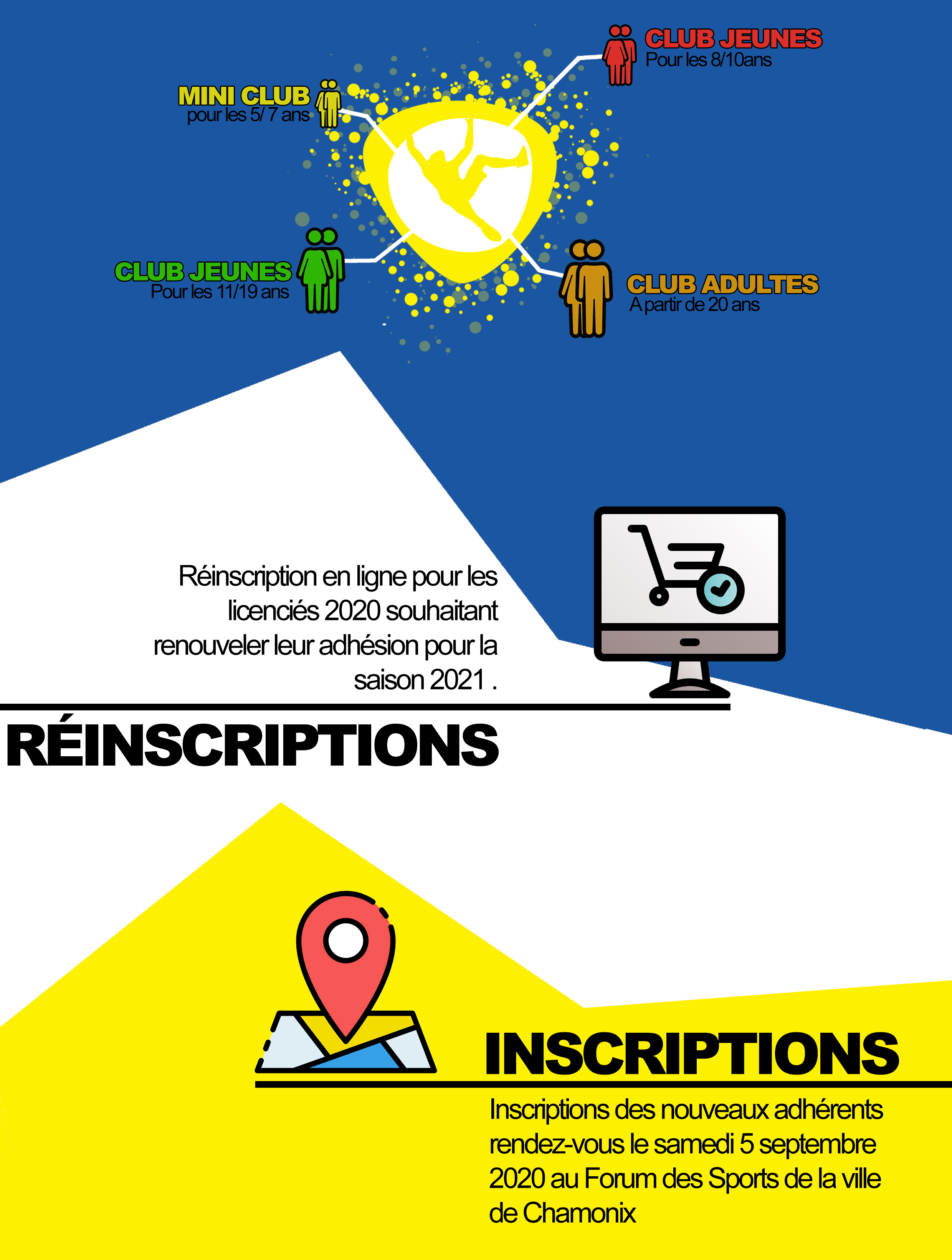 INFORMATIONS:  INSCRIPTIONS ET RÉINSCRIPTION 